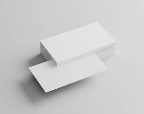 istock Group of minimal business card mockup on desk 1734715899