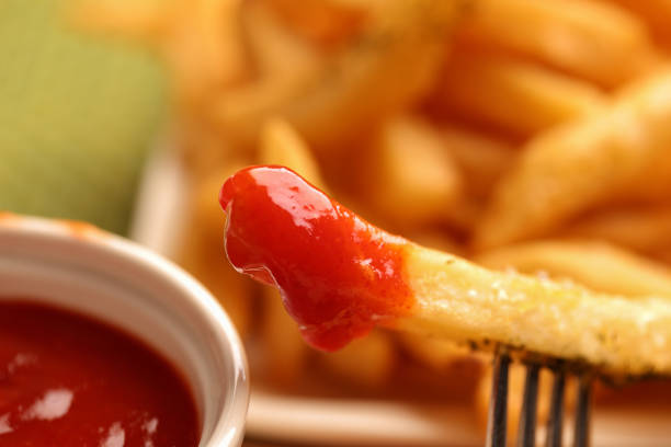 Ketchup with french fries