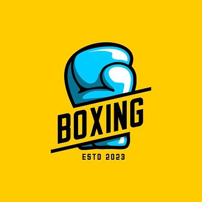 vector boxing logo, vector boxing gloves