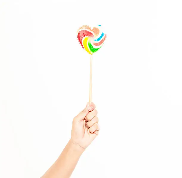 lollipop hand