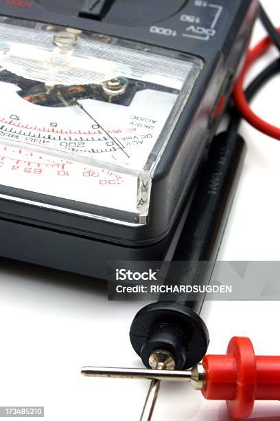 Medidor Das Sondas Com Ohm - Fotografias de stock e mais imagens de Branco - Branco, Contador, Cor preta