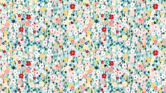 seamless ditsy flowers repeating pattern, tiny flowers pattern, ditsy, liberty , meadow, floral , for summer dress fabric