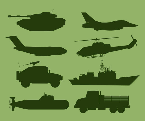bildbanksillustrationer, clip art samt tecknat material och ikoner med war military vehicles 3 - nuclear monitoring