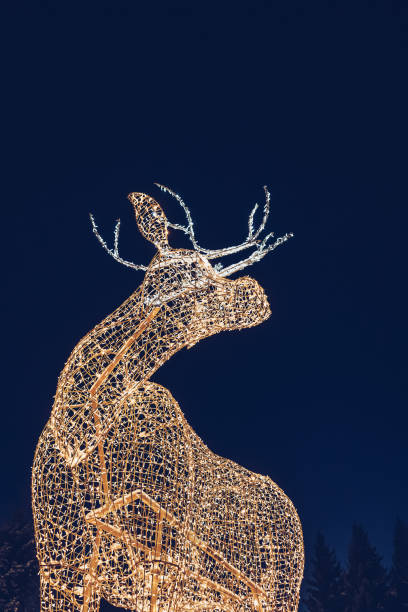 istock big illuminated reindeer placed as winter holidays decor 1734908181