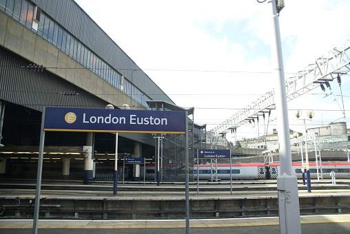 London Euston rail station in United Kingdom, August 18, 2009