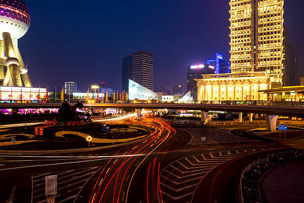 istock high building with blue sky background at night 173495723