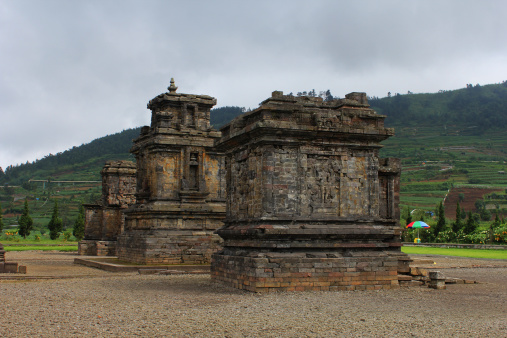 Arjuna temple complex , Dieng Central Java, Indonesia