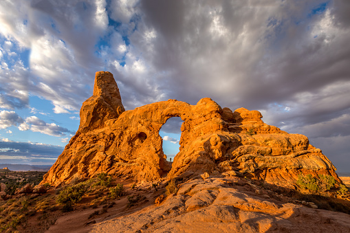 The Turret Arch in the Arche National Park, Utah USA