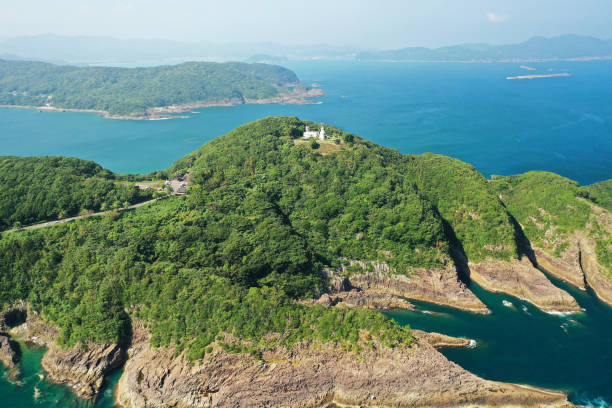 istock Hososhima Lighthouse at Cape Hyuga, Miyazaki Prefecture 1734987921