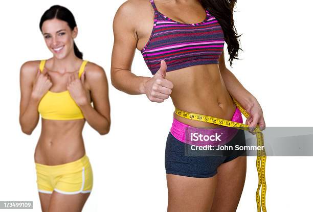 Weight Loss And Fitness Concept Stock Photo - Download Image Now - 20-24 Years, 20-29 Years, Adult