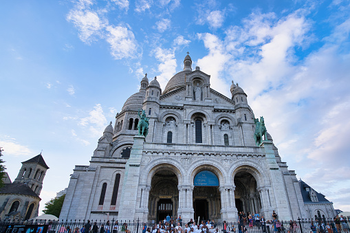 Paris, France, 25.08.2023 photo of The exterior of Basilica of Sacré-Cœur de Montmartre