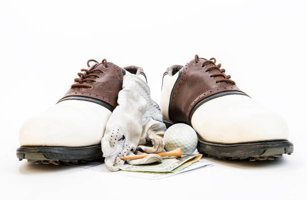 Well Worn Golf Shoes and Equipment