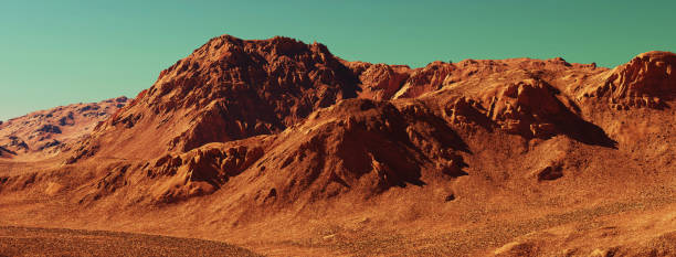 istock Mars landscape, 3d render of imaginary mars planet terrain 1735039968