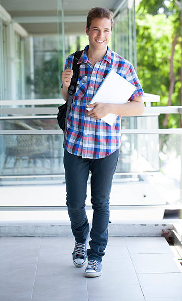 istock Teenager with blue jeans 173504624