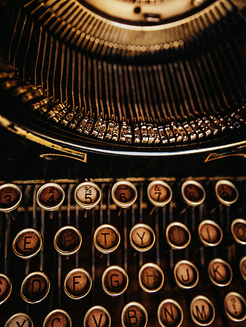 old typewriter detail