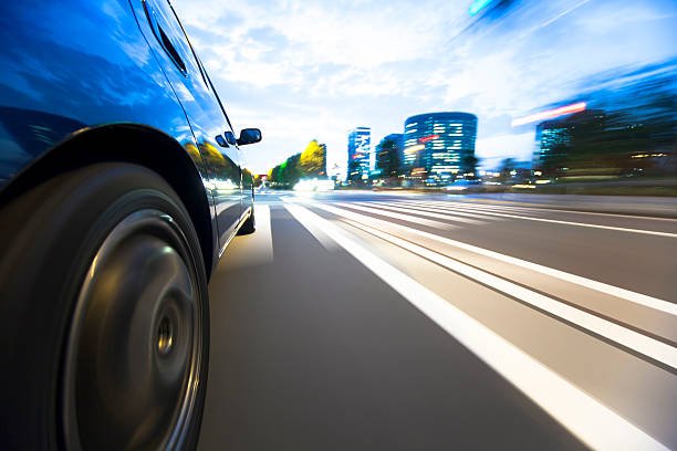istock Driving in the sunset city. 173506980