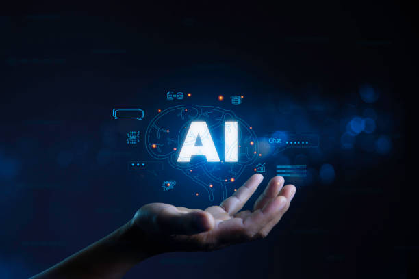 istock Ai tech, Ai data analysis and Management System for web 3.0 on Futuristic virtual screen. Search Engine Optimization-SEO concept. businessman show virtual graphic Global Internet networks With AI 1735108869