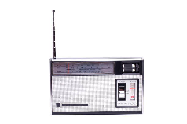 istock Vintage transistor radio isolated on white 1735110414