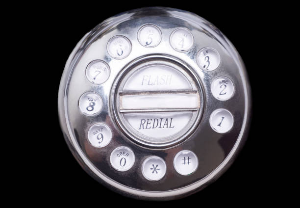 Vintage phone dial isolated on white background.