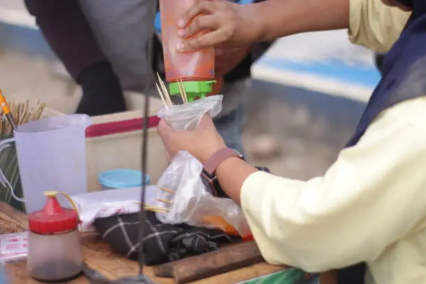 Photo of buying snacks