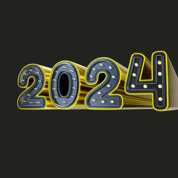 istock 3D Neon New Year 2024 Decoration Sign 1735194340