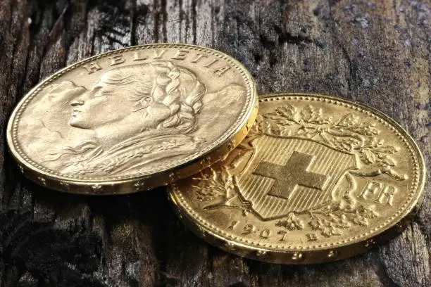 Photo of Swiss Vreneli gold coins