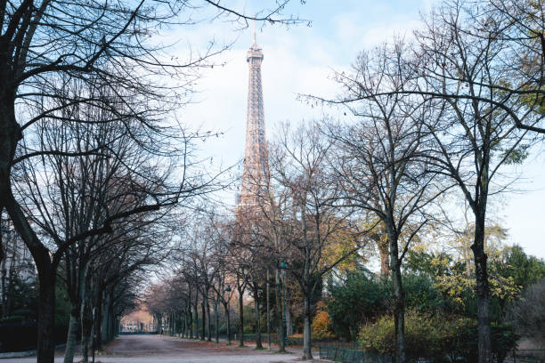 istock Eiffel Tower and Champ-de-Mars Parc Autumn Paris France 1735274479