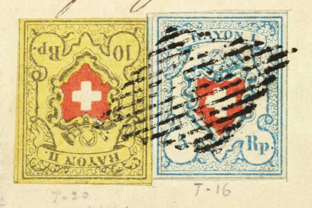 2 Swiss Rayon stamps on envelope