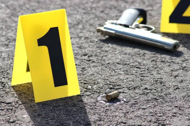 istock ID tents at crime scene after gunfight 1735287385