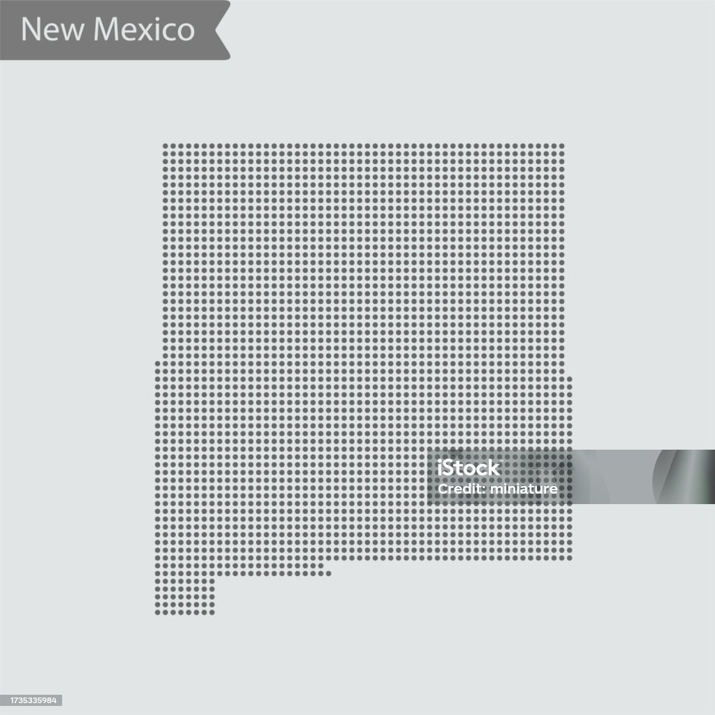 New Mexico Map Stock Illustration - Download Image Now - Abstract ...