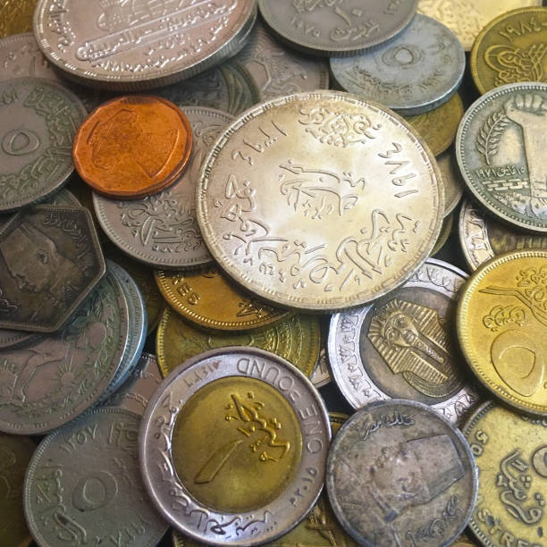 istock Collection Of Different Egyptian Coins 1735336549