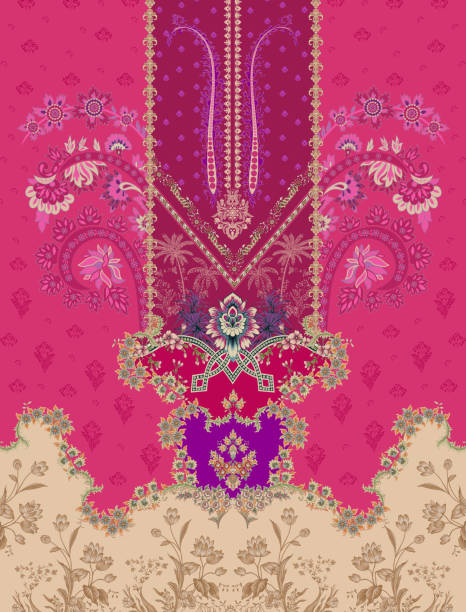 istock Textile Digital Print for South Asian Women 1735373018