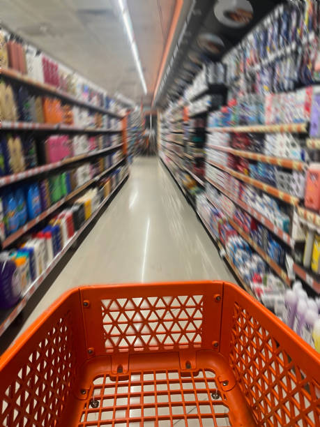 istock shopping with a grocery cart 1735379108