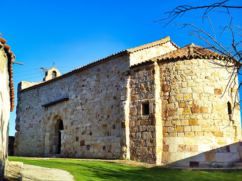 Santiago de los Caballeros romanic church, XI century, Zamora, Spain