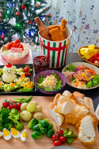 istock Christmas party food. 1735398883