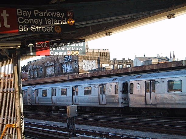 F trem-brooklyn para camas queen-size - foto de acervo