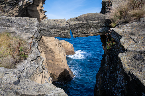 Islet of Vila Franca do Campo in Azores, Portugal