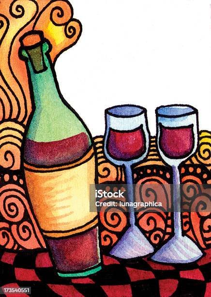 Wina I Okulary - Stockowe grafiki wektorowe i więcej obrazów Wino - Wino, Napa Valley, Ilustracja
