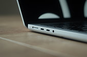 USB-C port on laptop