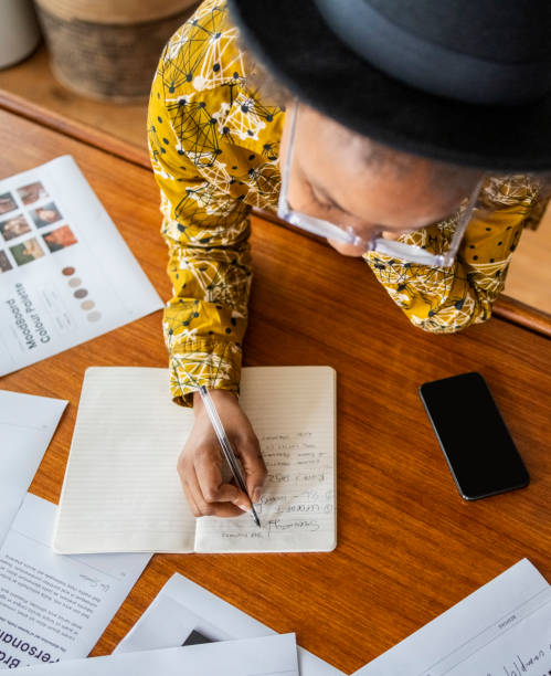 istock Woman creative designer is immersed in her work at the office 1735411245