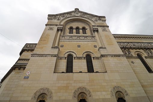 The Saint Martin basilica, neo-Romanesque style, town of Tours, department of Indre et Loire, France