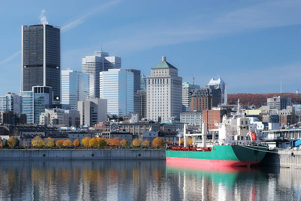 istock Freight ship in Montreal City Port 173541655
