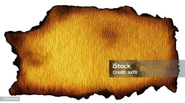 Idade E Backgroud Papel Queimado - Fotografias de stock e mais imagens de Na Margem de - Na Margem de, Pergaminho, Amarelo