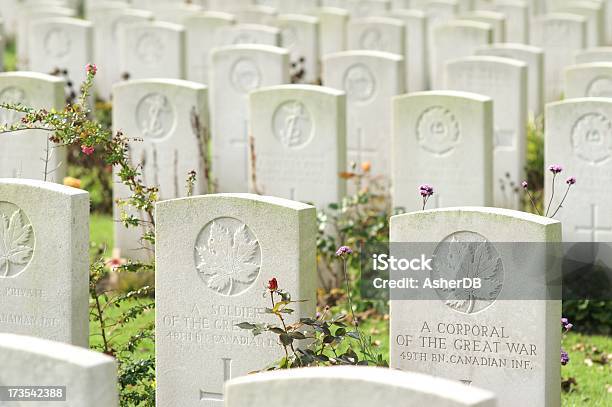 Foto de Guerra Graves De Soldados Canadianos Desconhecido e mais fotos de stock de Canadá - Canadá, Cemitério, Cultura canadense