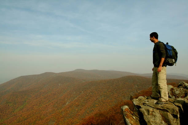 istock Hiker enjoying the view from Hawksbill Summit 173542570