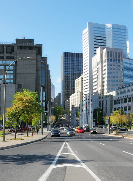 istock Large Avenue in Downtown Montreal City 173542573