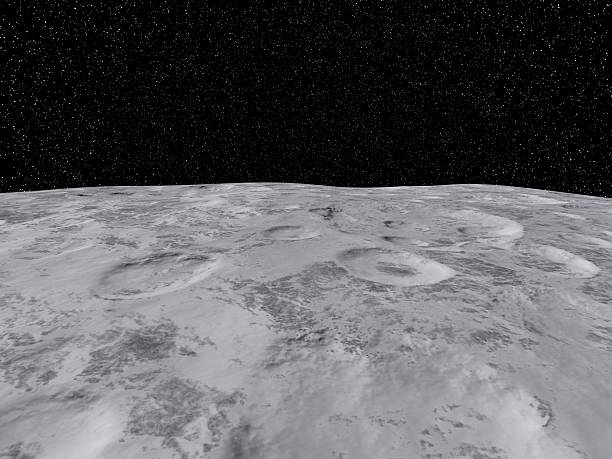 3D model of the surface of the moon.