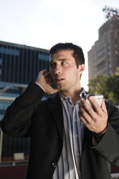 istock Businessman on a cell phone call 173543373