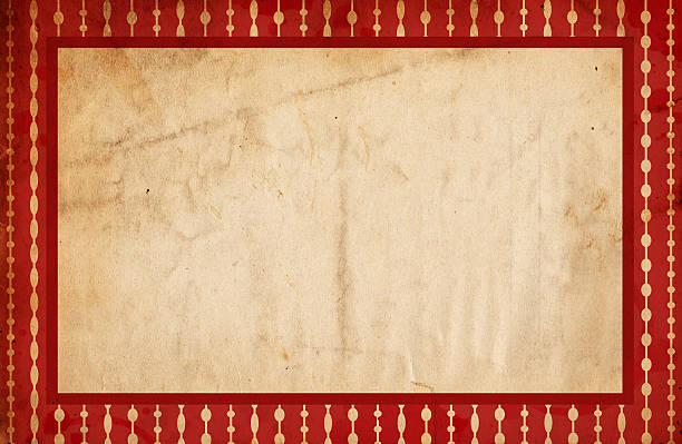 レトロなクリスマスの包装紙 xxxl - oversized grunged old spotted ストックフォトと画像
