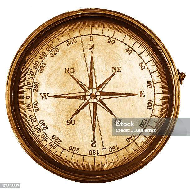 Antiker Kompass Stockfoto und mehr Bilder von Alt - Alt, Anleitung - Konzepte, Farbton